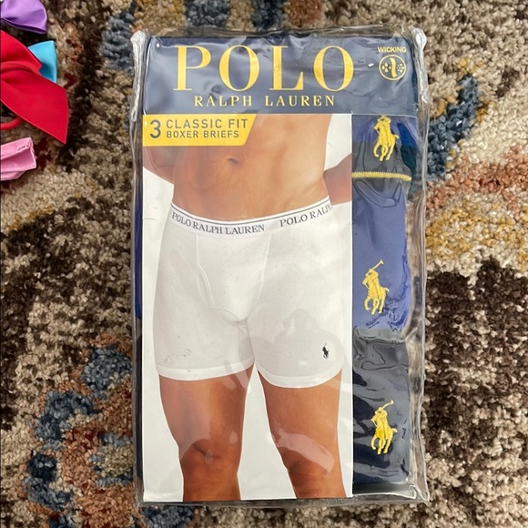 Polo Ralph Lauren Other - Polo by Ralph Lauren Men's Classic Fit Boxer Briefs - White and Blue